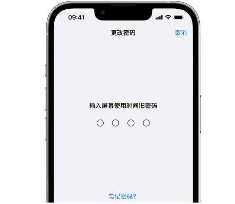 舟曲iPhone屏幕维修分享iPhone屏幕使用时间密码忘记了怎么办 