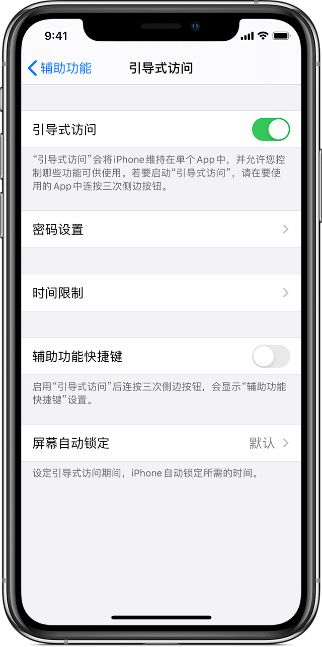 舟曲苹果手机维修分享如何在 iPhone 上退出引导式访问 