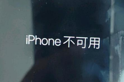 舟曲苹果服务网点分享锁屏界面显示“iPhone 不可用”如何解决 