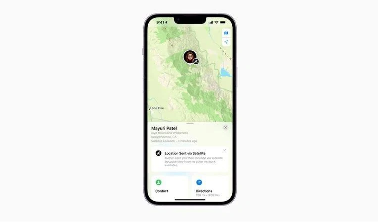 舟曲苹果14维修分享iPhone14系列中 FindMy功能通过卫星分享位置方法教程 