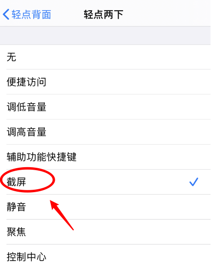 舟曲苹果手机维修分享iPhone12如何启用双击截屏 